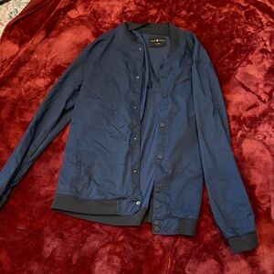 Navy Blue Bomber Jacket